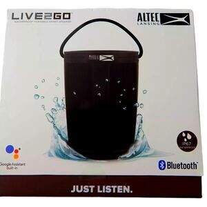 Altec Lansing Live 2 Go WiFi / Bluetooth Google Assistant Speaker sealed New